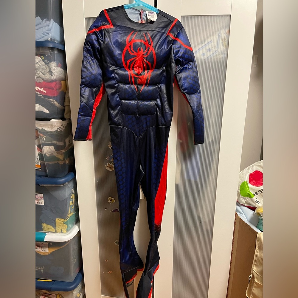 Miles Morales Spiderman Superhero Costume - Red and Blue Large, Only Used 1X